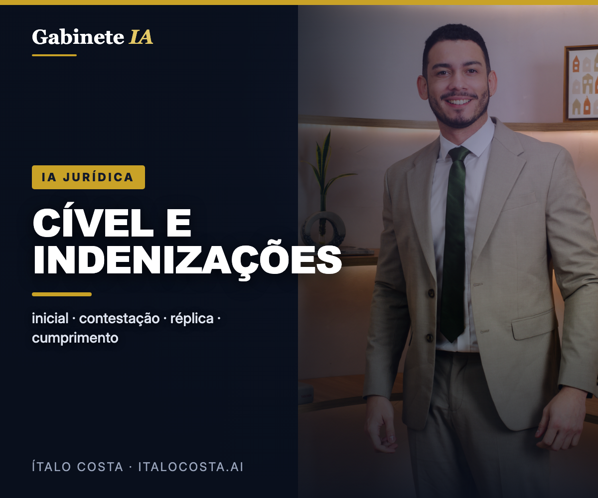 IA Jurídica para Advogado Cível — Indenizações e Danos Morais