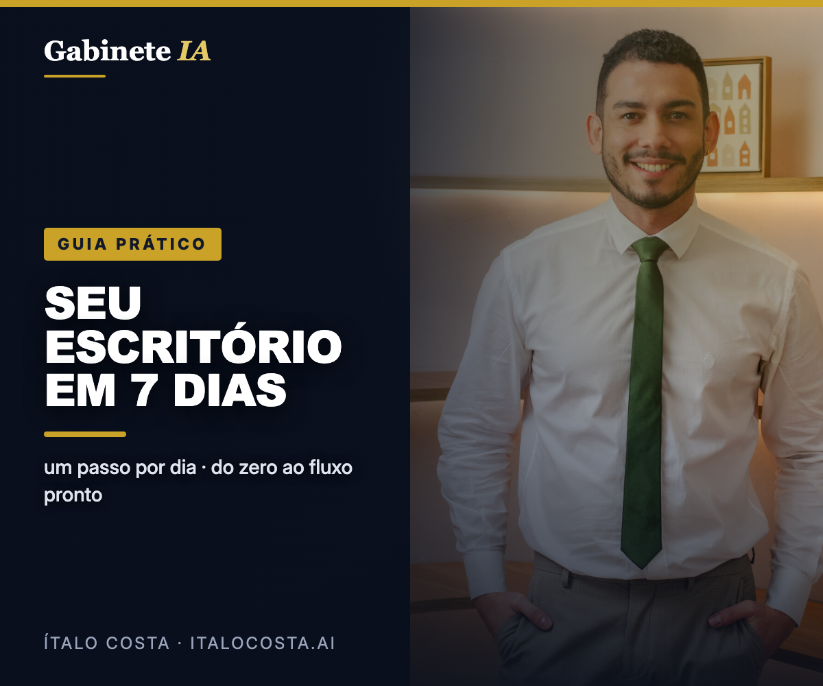 Escritório com IA em 7 Dias — Guia Prático para Advogados